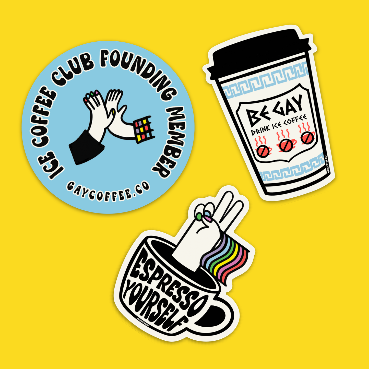 Gay Coffee Sticker Pack